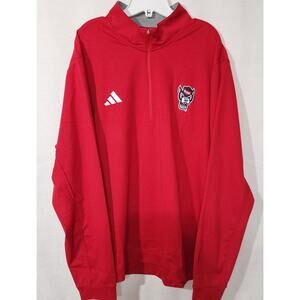 Adidas elevated 1/4 zip NC State men 2XL